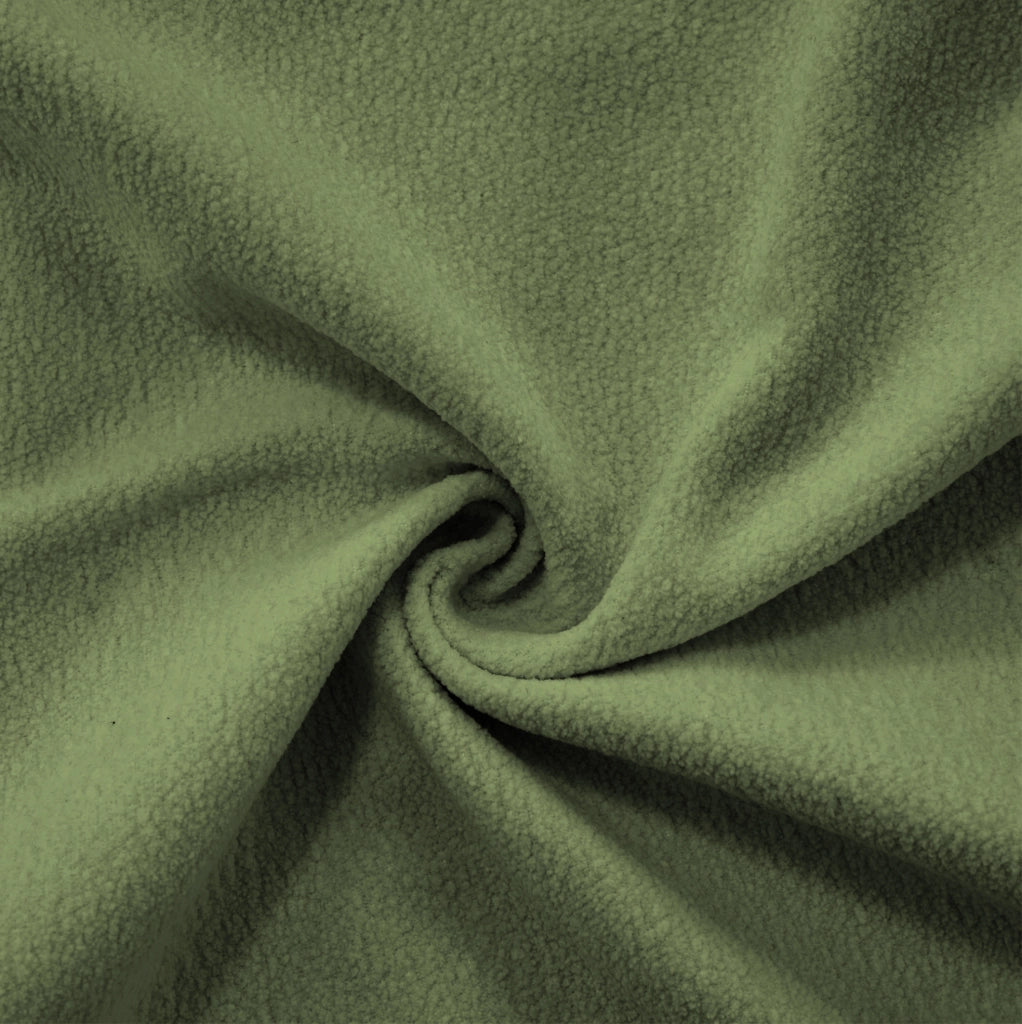 Sofà modulare ad angolo a U 4 posti in chenille verde con pouf mobili