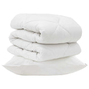Piumone | Duvet con cuscino 2 pz Bianco Microfibra