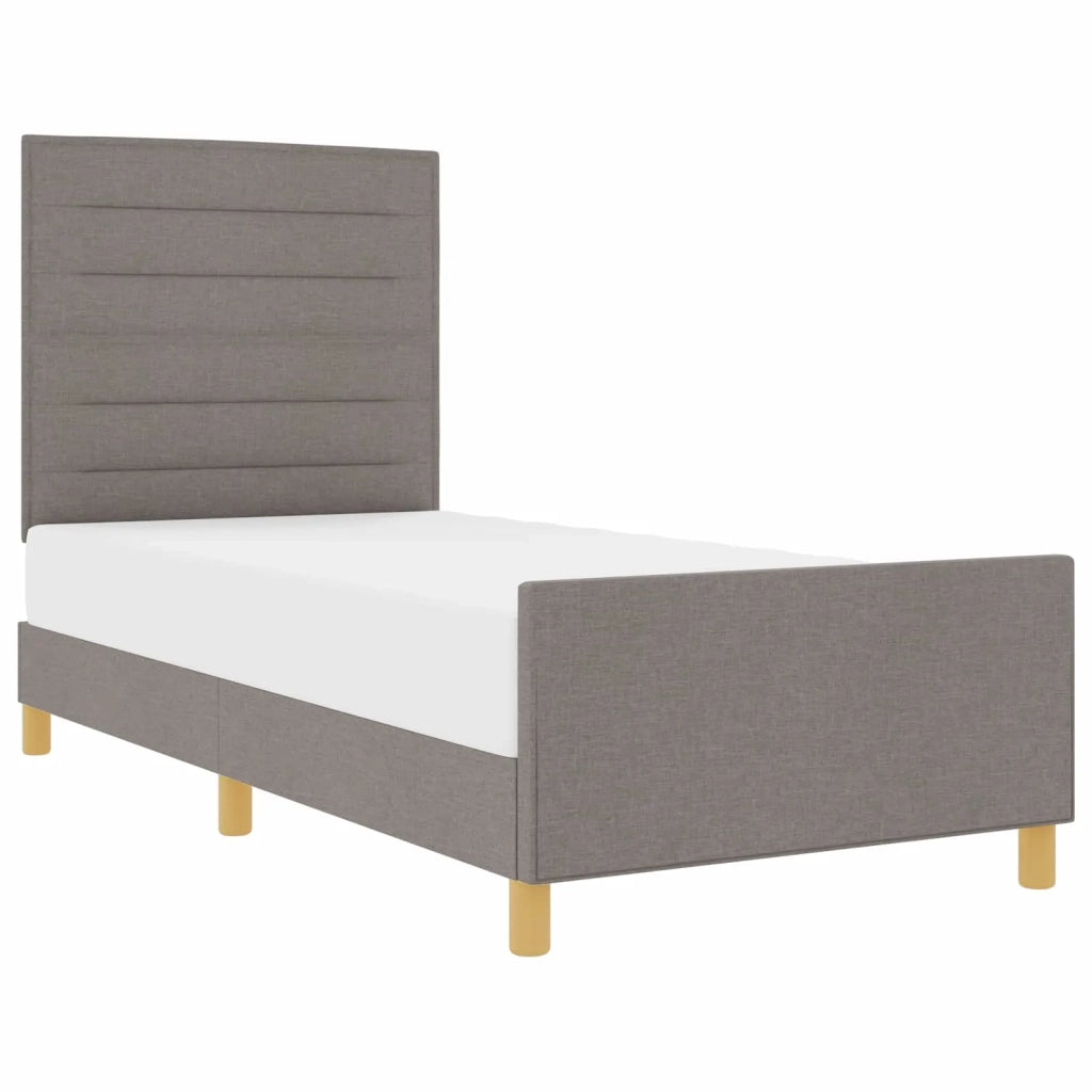 Struttura del letto con testiera Talpa 80 x 200 cm Tessuto