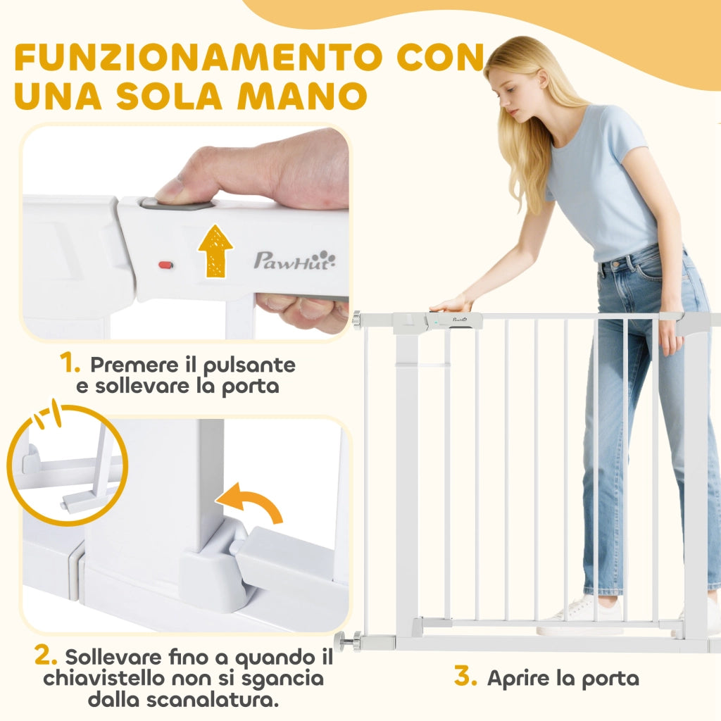 Cancello per Cani Sicurezza ¨C zephmum ¨C Regolabile 76-97cm
