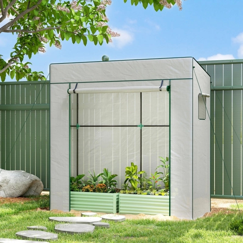 SERRA da Giardino 196x77x197 cm in Polietilene Bianca