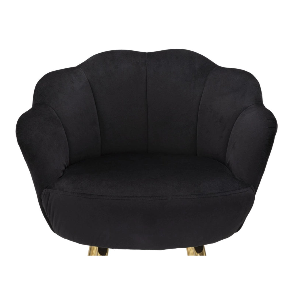 Sgabello Alto VKH452, Nero, Metallo, 55x53x110 cm