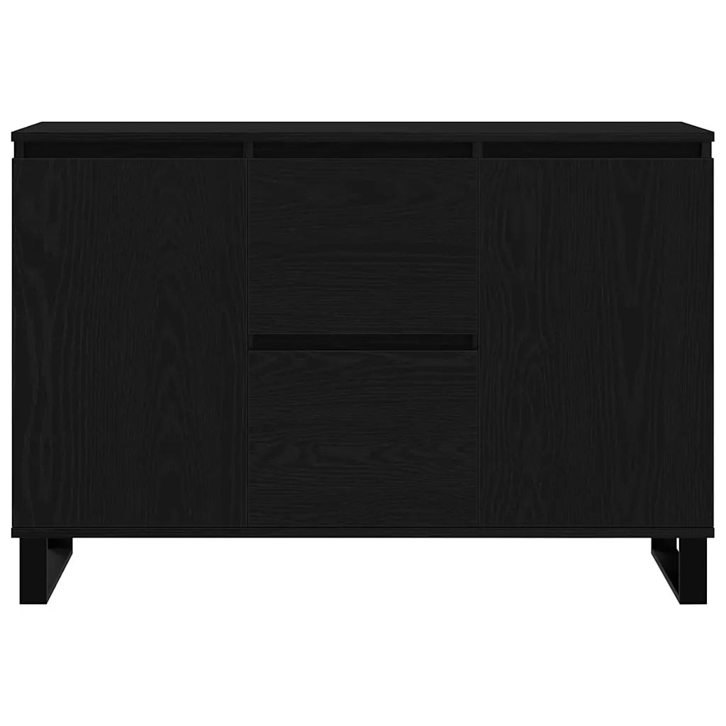 Credenza-Buffet-Armadio da cucina Rovere nero 101.5 x 35 x 70 cm Legno multistrato 244020