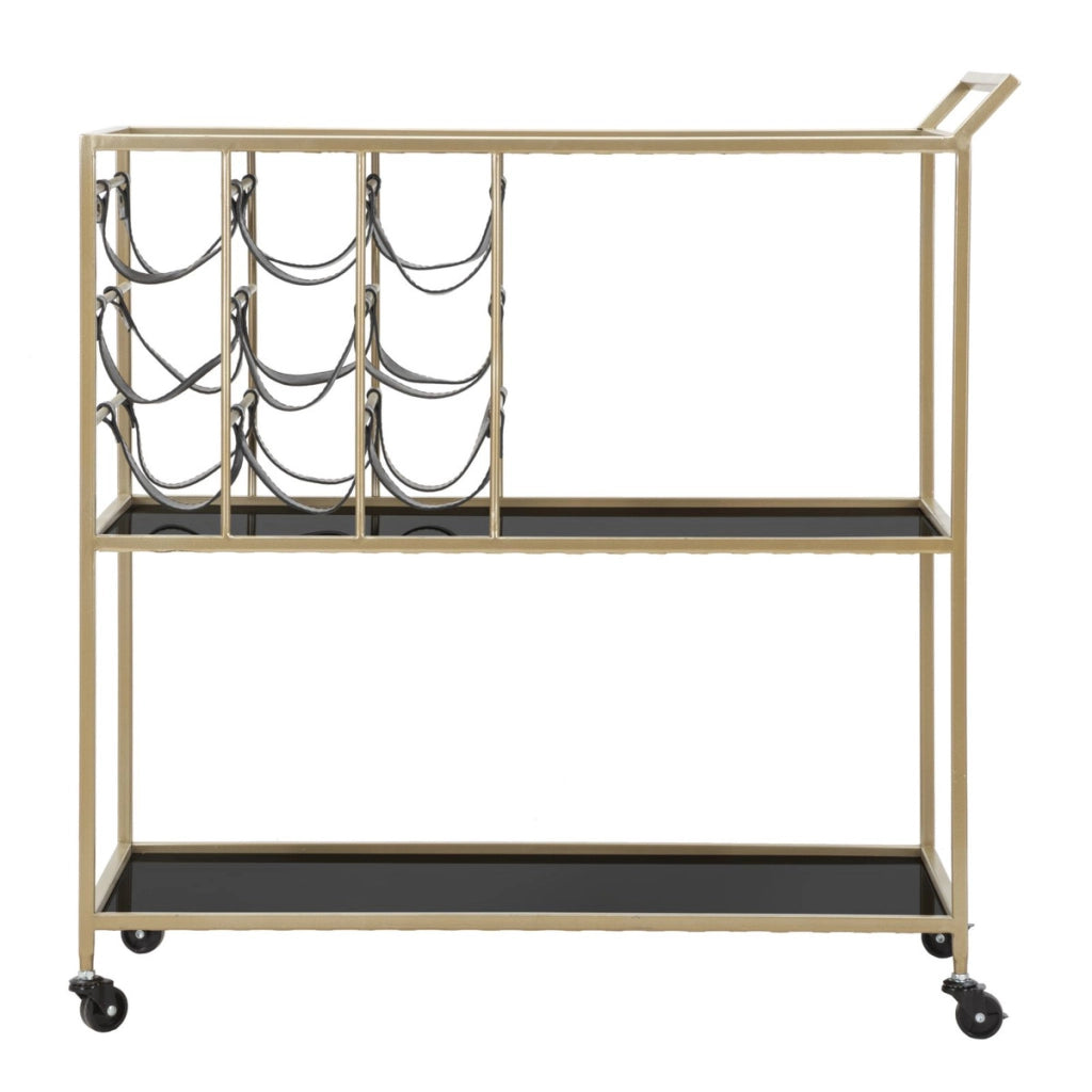 Carrello VKH5, Nero, Metallo, 79x39,5x82 cm