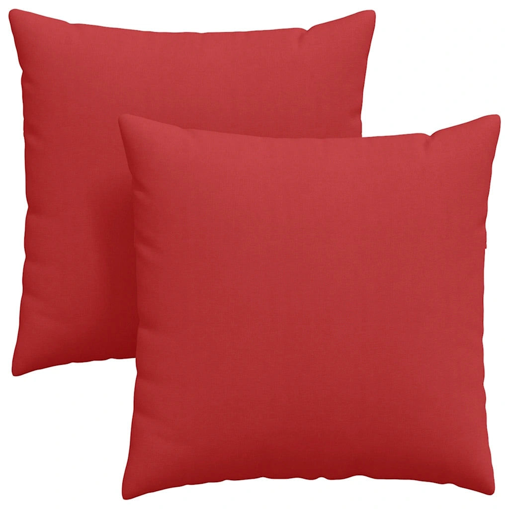 Cuscini da Divano 2 pcs Rosso 80 x 80 cm Tessuto 42014052