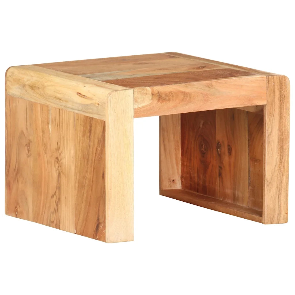Tavolino Laterale 40x40x30 cm in Legno Massello di Acacia 323588