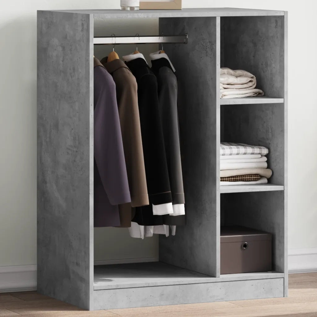 Armadio Grigio Cemento 77x48x102 cm in Legno Multistrato CFW4538448