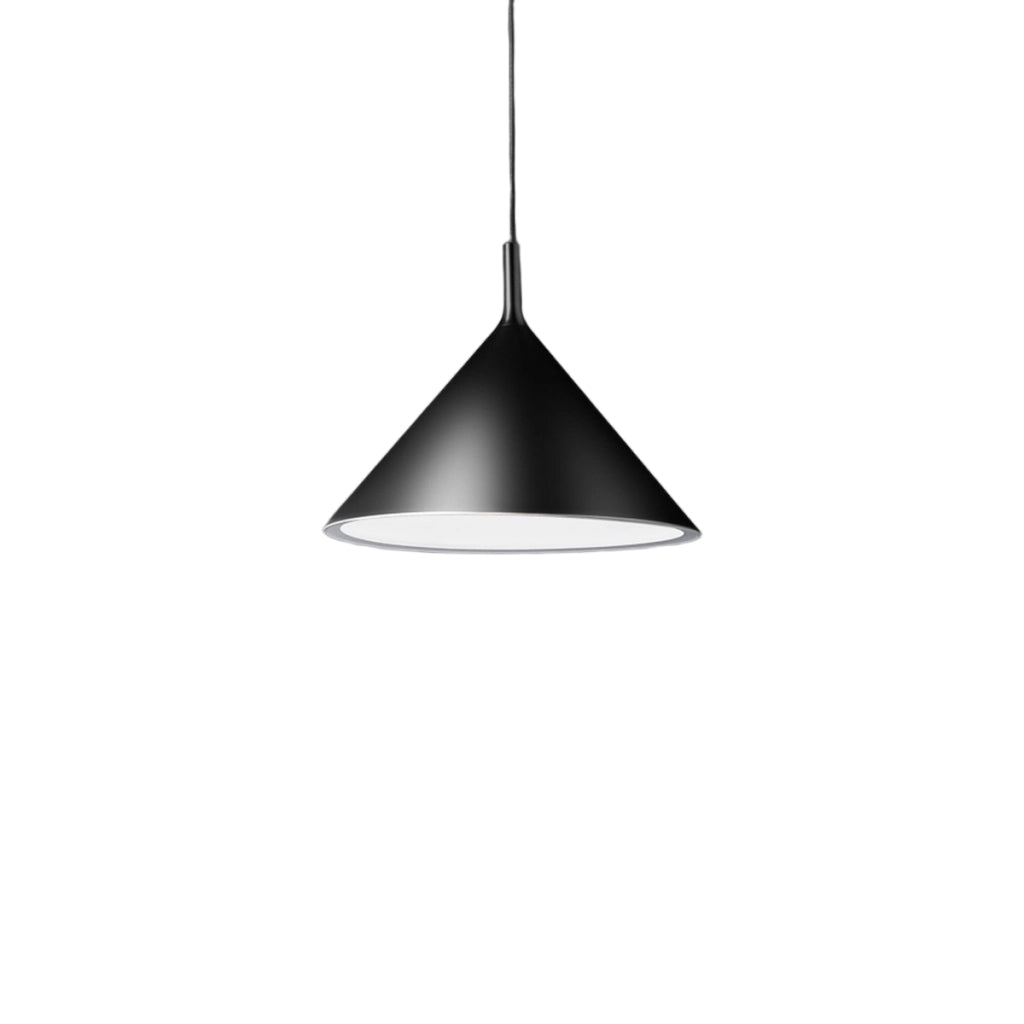 Lampada a Sospensione Barbie S/P Nero Opaco, Attacco E27, Max 60W, Struttura in Alluminio per Interni - Gea Luce