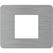 Placca Bticino MatixGO Effects 2 moduli Steel JA4802ES
