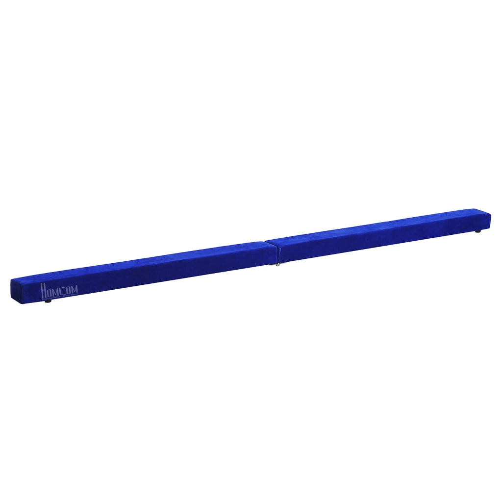 Travetto per Bilanciamento Flessibile e Antiscivolo ¨C Minimal ¨C 210x10x6.5 cm Blu Pelle Scamosciata