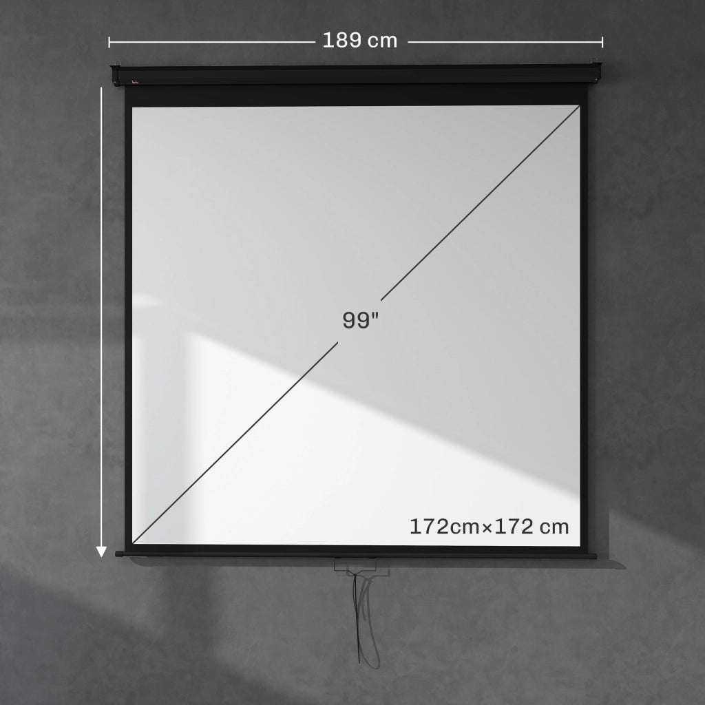 Schermo proiezione TV Home Cinema 99 pollici 4K HD ¨C zephmum ¨C 178x178 cm