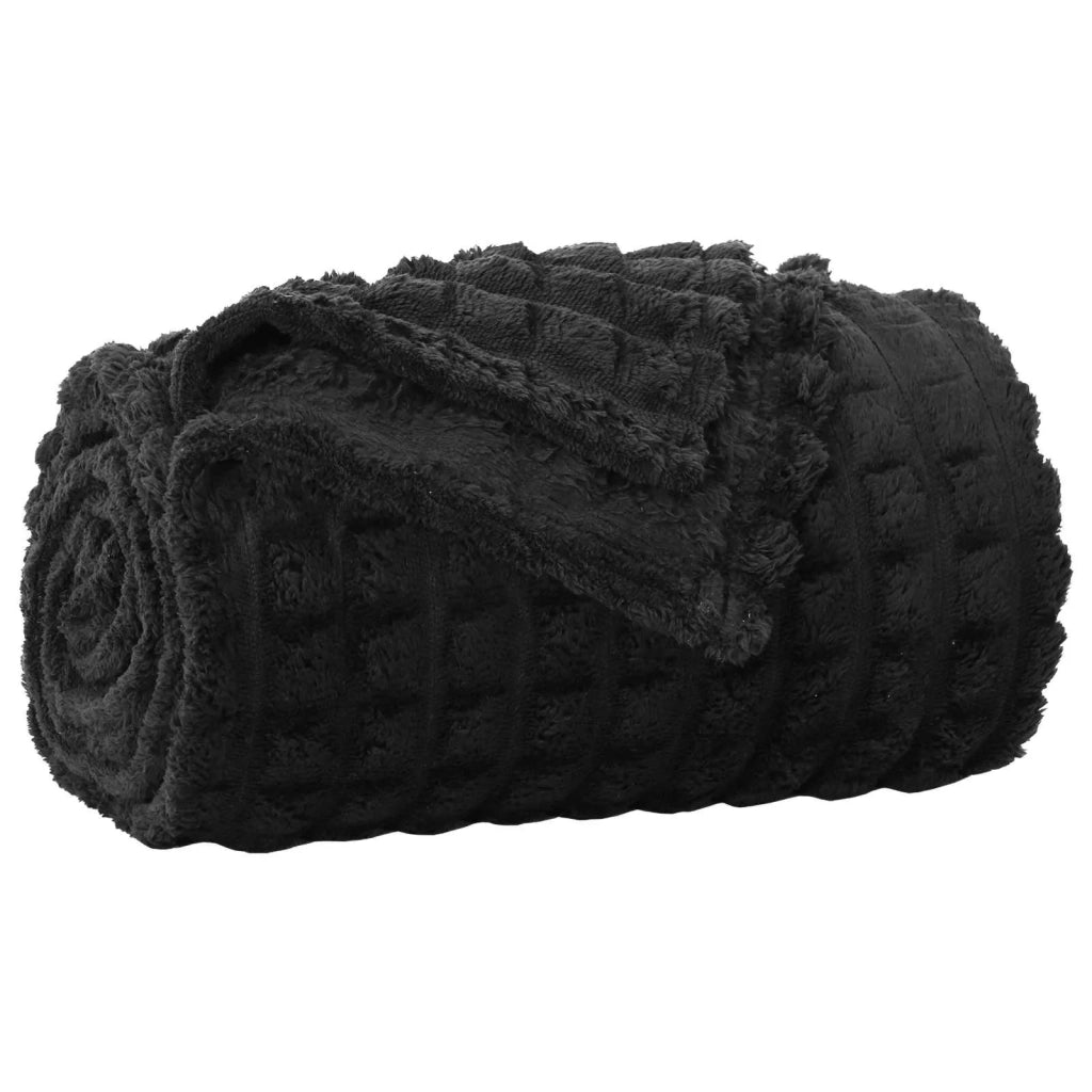 Coperte da Pile 6 pz Nero 270 x 240 cm Panno