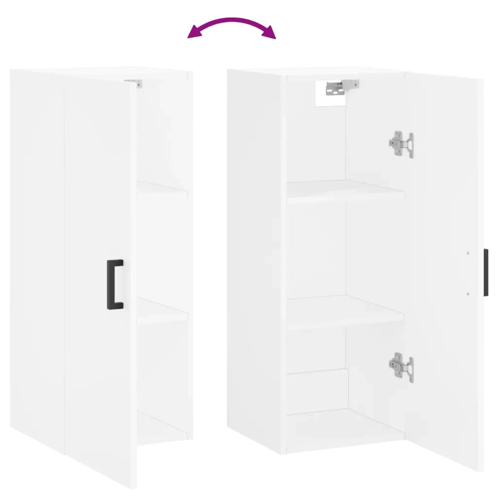 Mobile a Parete Bianco 34,5x34x90 cm 828852