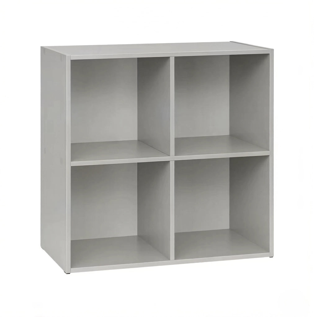 Libreria a cubi compatta in legno E1, 4 scomparti, 59,6x59,8x29 cm, colore neutro