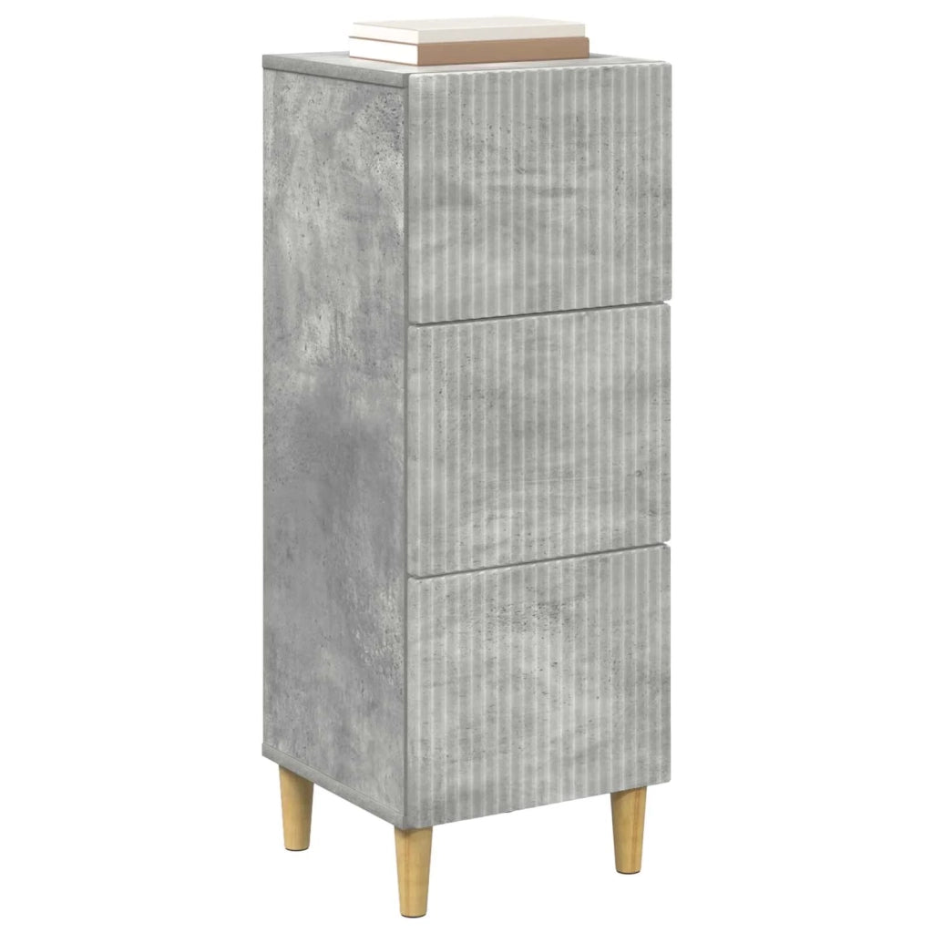 Mobile con Cassetti Grigio Cemento 33 x 34,5 x 90 cm 894618