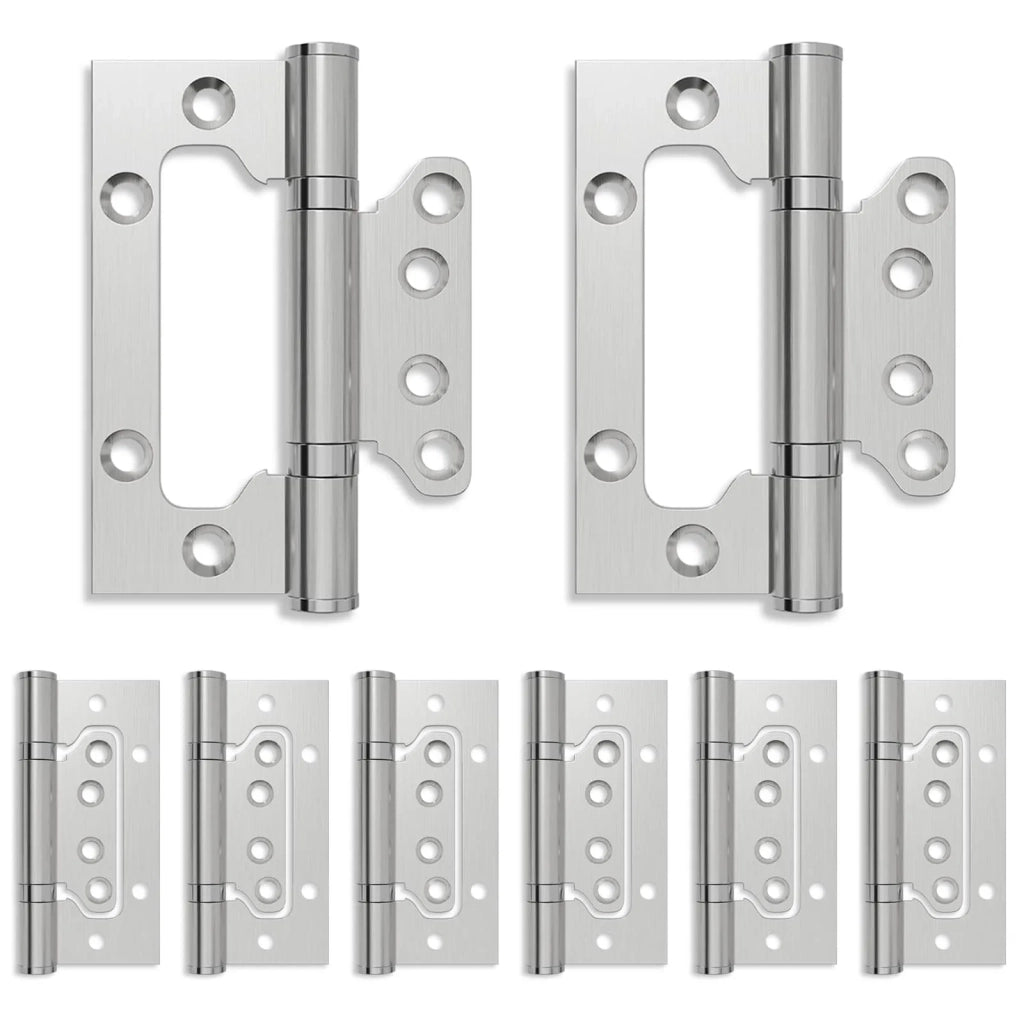 Cerniera 8 pz 100 x 75 x 13 mm Argento Acciaio 42041384