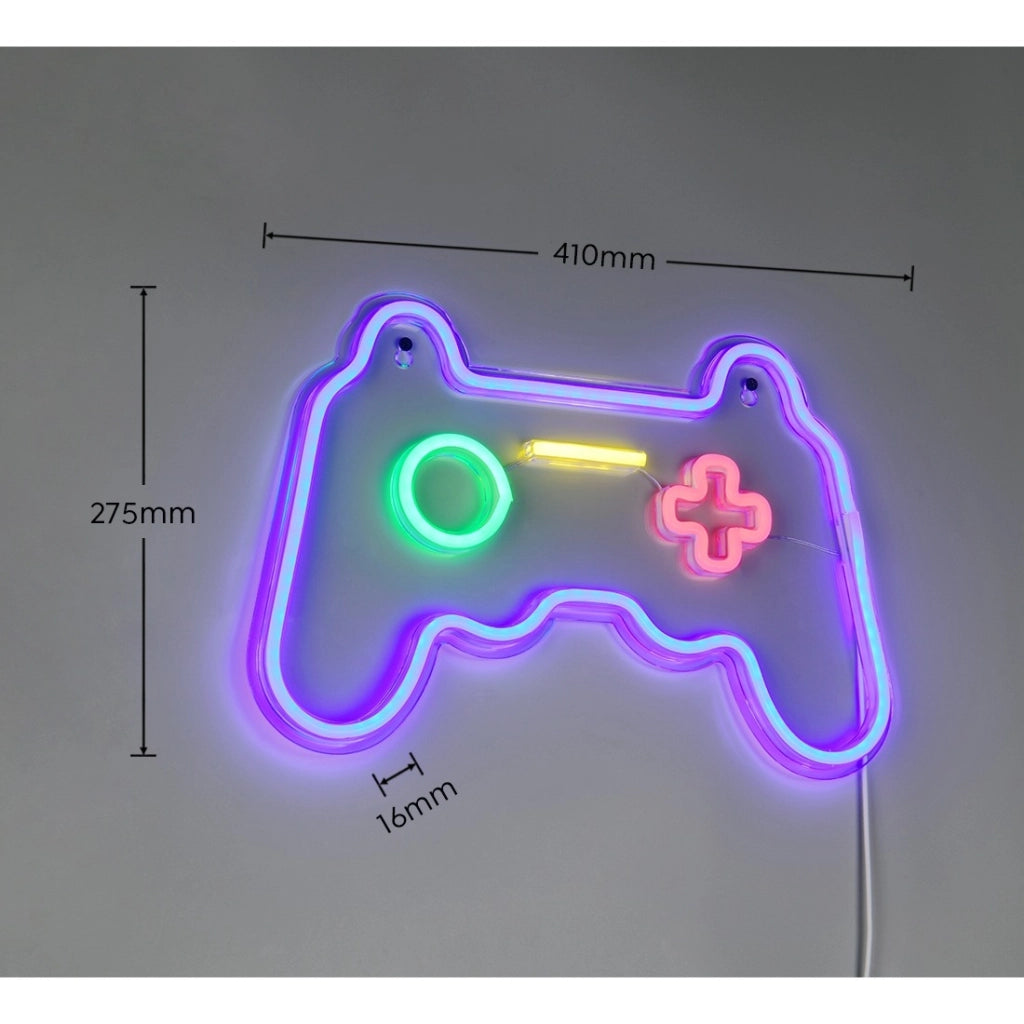 APPLIQUE LED GAMER 5W H28CM JOYPAD