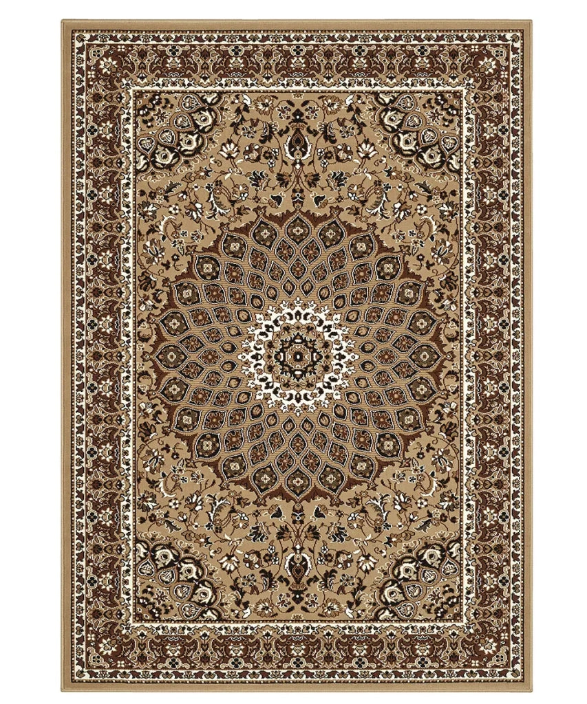 Tappeto ROYAL SHIRAZ 2082 BEIGE cm.280x480 arredo soggiorno salotto disegno moderno geometrico arredo casa