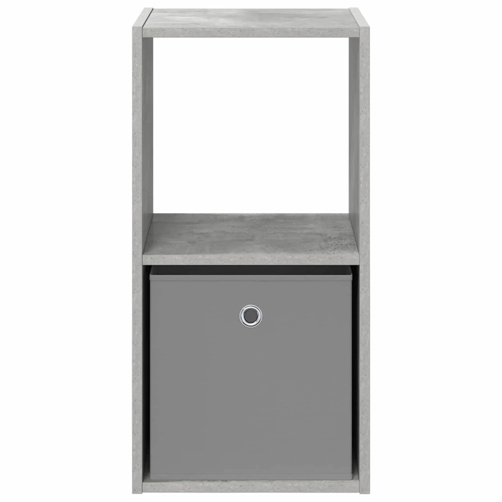 Comodino con cassetto 2 pcs Grigio cemento 35 x 32 x 68,5 cm 8000635