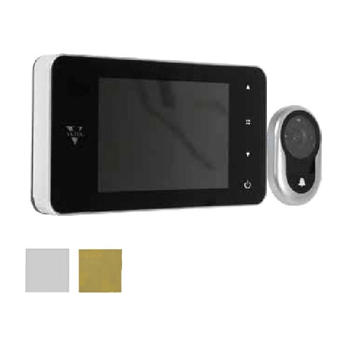 Vitel E0588 12 Spioncino Digitale Display LCD 4'' Sensore CMOS 0.3MP Angolo 105° colore Alluminio