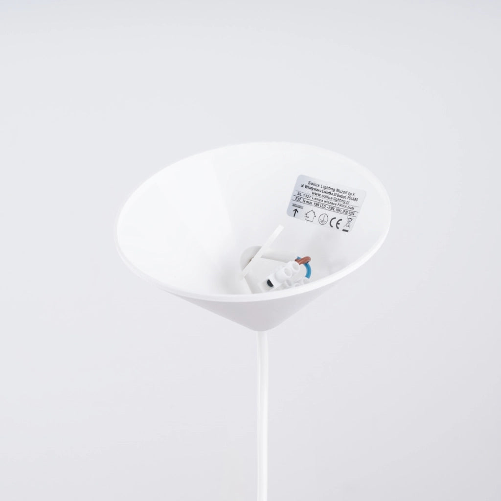 Lampada a sospensione cupola bianca Dagmar E27 Pure Lume