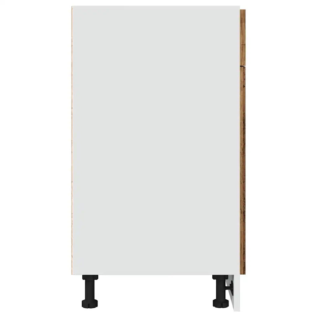 Pensile da cucina | Mobile con Cassetto ¡°Lyon¡± Legno Antico 50x46x81,5cm