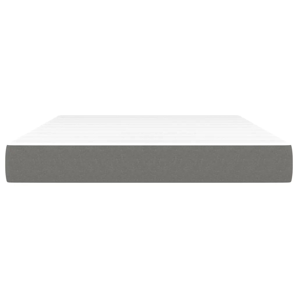 Materasso a Molle Insacchettate-Materasso per letto Grigio Scuro 140x190x20 cm