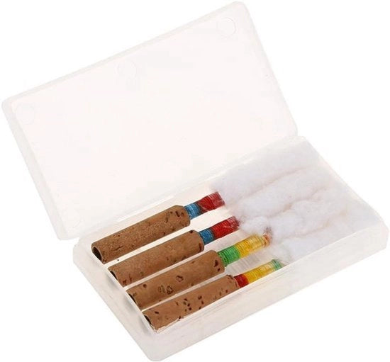 Accessori per fumatori di legna - Scatola di plastica per archiviazione - 4 pezzi - Dimensione media - Morbido - Adatto per fumatori di legna - Colore o modello - Fumatori di legna - Accessori - Strumenti musicali