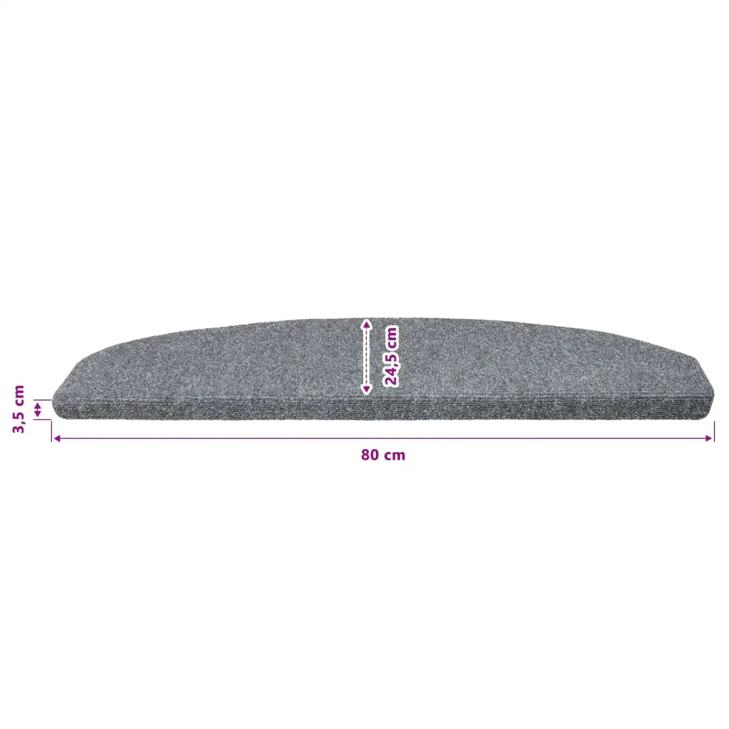 Tappetini per scale autoadesivi 15 pz | Gradini per Scale Grigio Chiaro