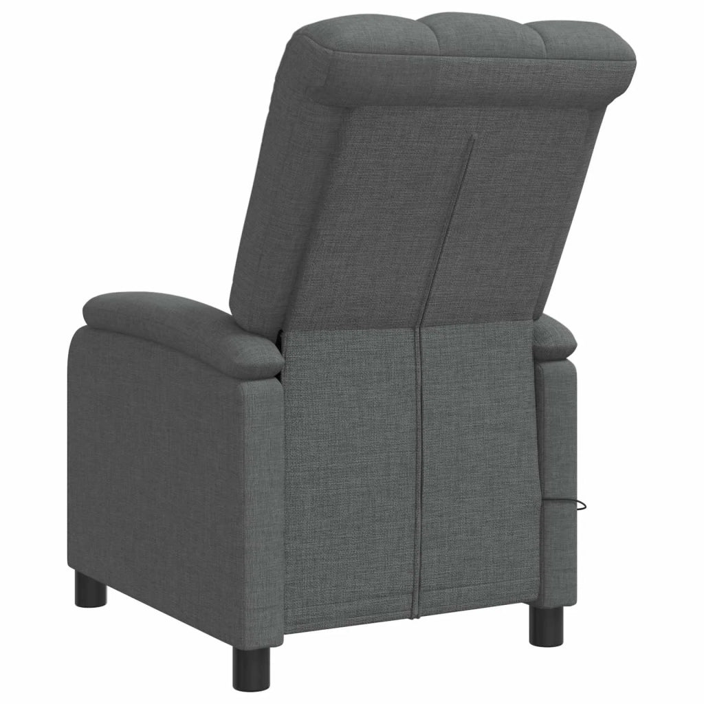 Divano Sedia-Poltrona Massaggiante Grigio Scuro Tessuto 107908