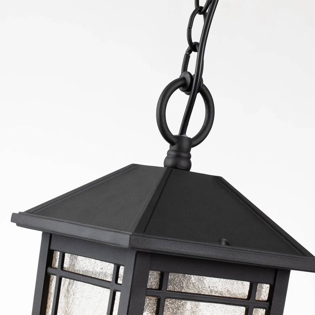 Lampada sospensione esterno nera E27 60W Cedar Point Quoizel