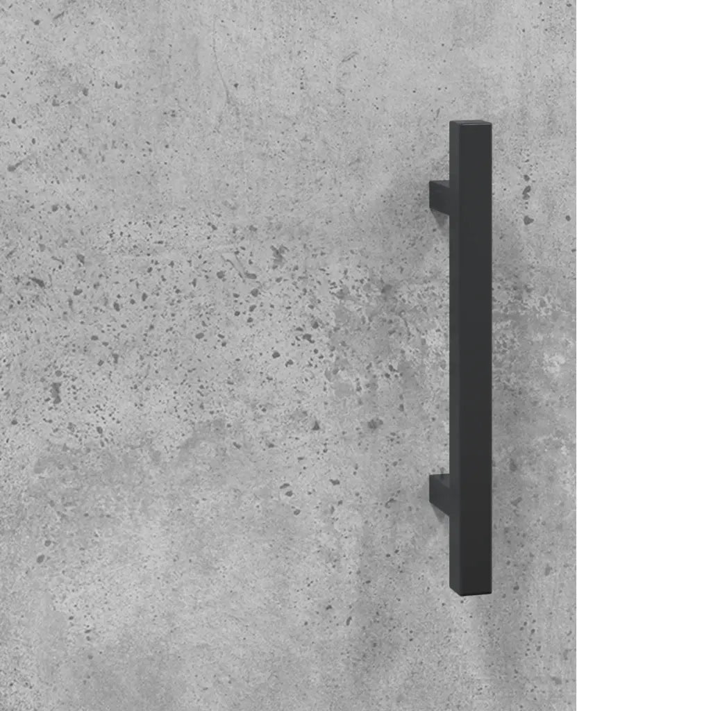 Credenza Grigio Cemento 69,5x34x180 cm in Legno Multistrato 3195871