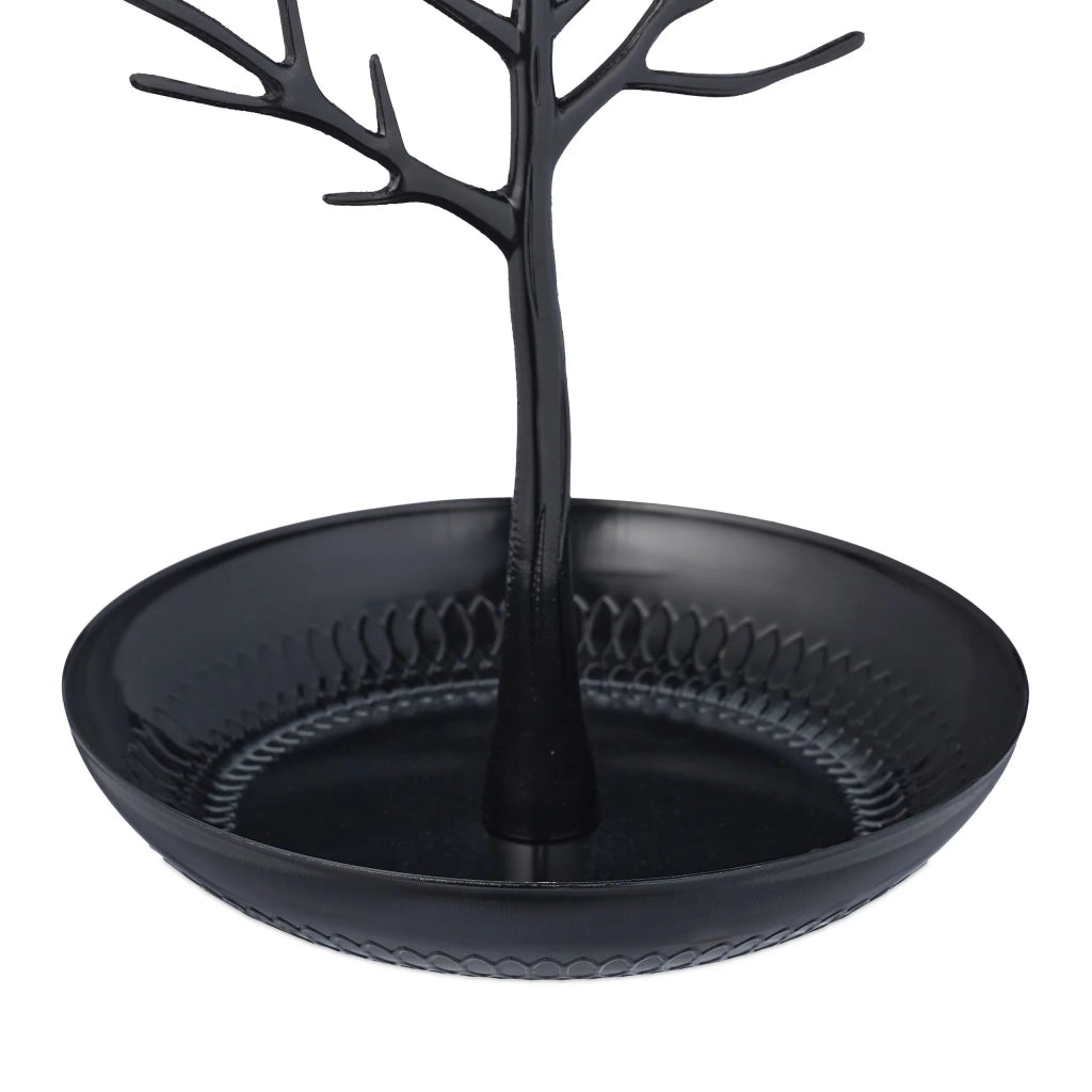 Pratico porta gioielli a forma di albero organizer 30 x 16 x 15 cm in metallo bianco 13_0012547