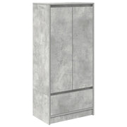 Armadio con Cassetto Grigio Cemento 55,5x34x119,5 cm Truciolato CFW5360246