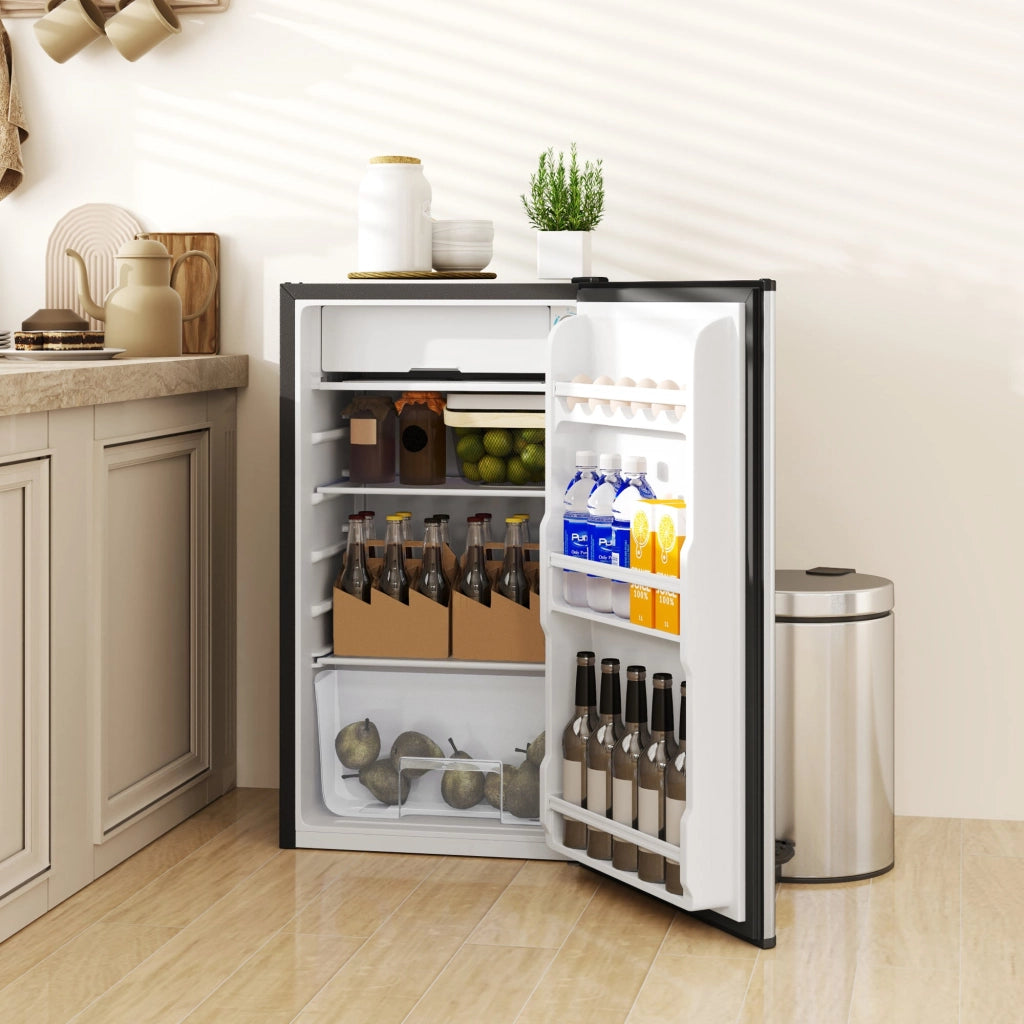 Frigorifero Piccolo da 91L Cella Freezer Superiore Argento
