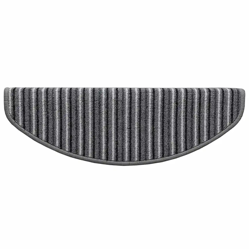 Tappetini per scale autoadesivi 15 pz | Gradini per Scale Grigio 65 x 21 x 4 cm