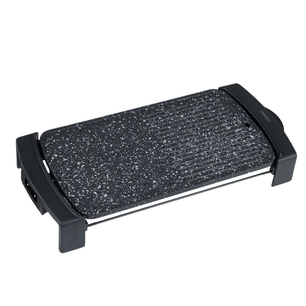 2150w piastra elettrica da tavolo con rivestimento antiaderente temperatura regolabile e manici freddi, Piastra elettrica per barbecue e campeggio