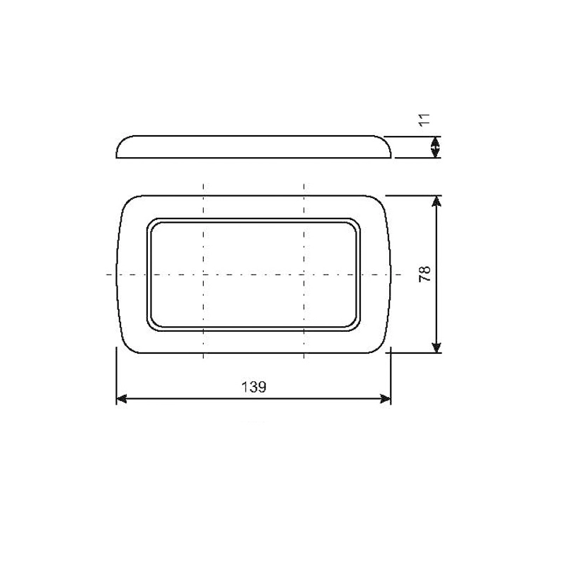 CORNICE A DUE MODULI MM.139X78