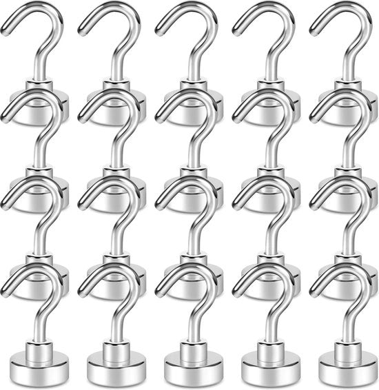 Hanger magnetico a neodymium con 3 strati, resistente alla corrosione, per interni, set da 20, 9 kg, accessori