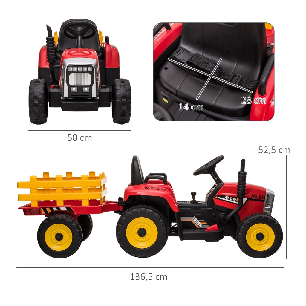 Auto Elettrico per Bambini ¨C Minimal ¨C Rosso e Nero