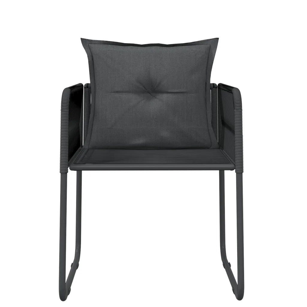 Set da Pranzo da Giardino 9 pz Nero 3099088