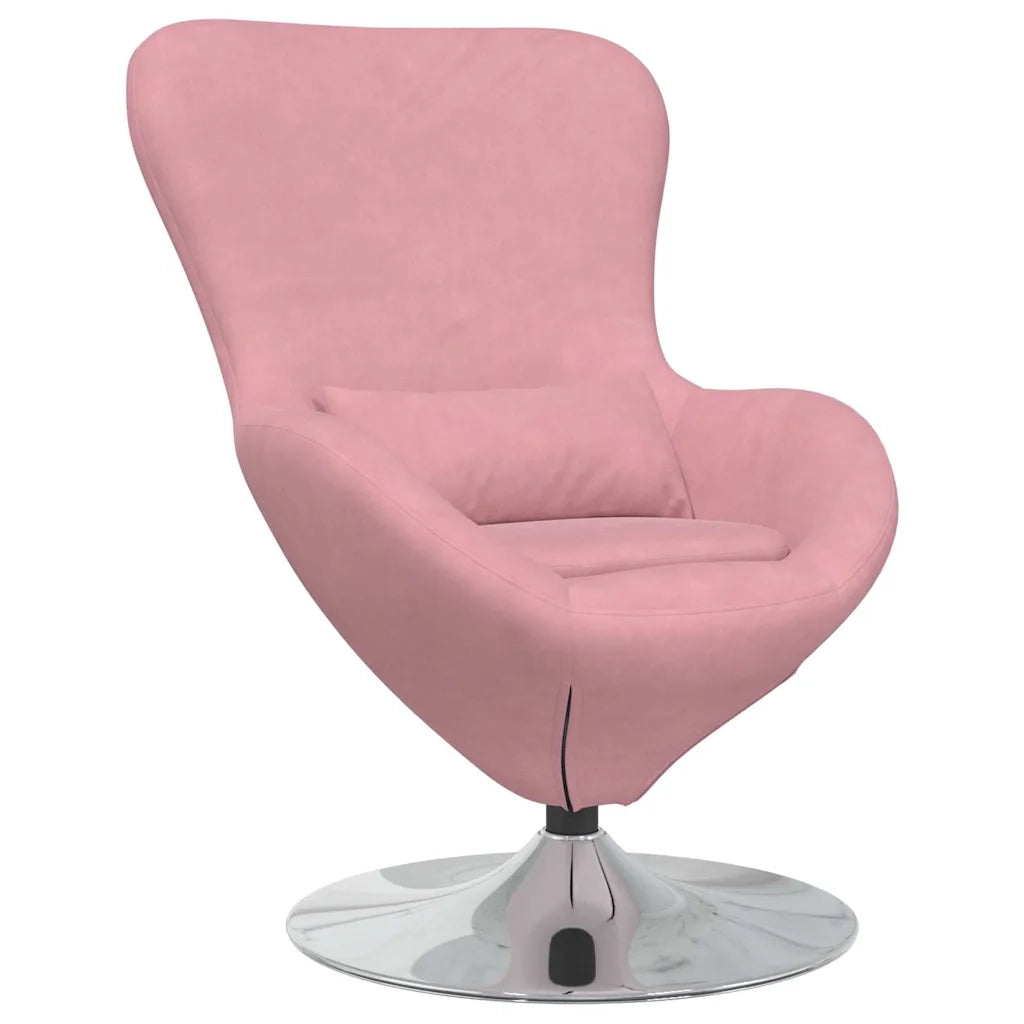 Poltrona | Sedia Relax uovo Rosa Velluto