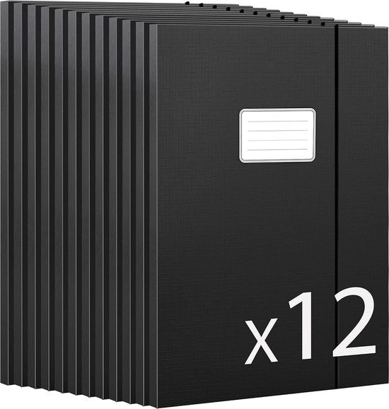 Raccolta A4 - 12 pezzi - nero - cartone