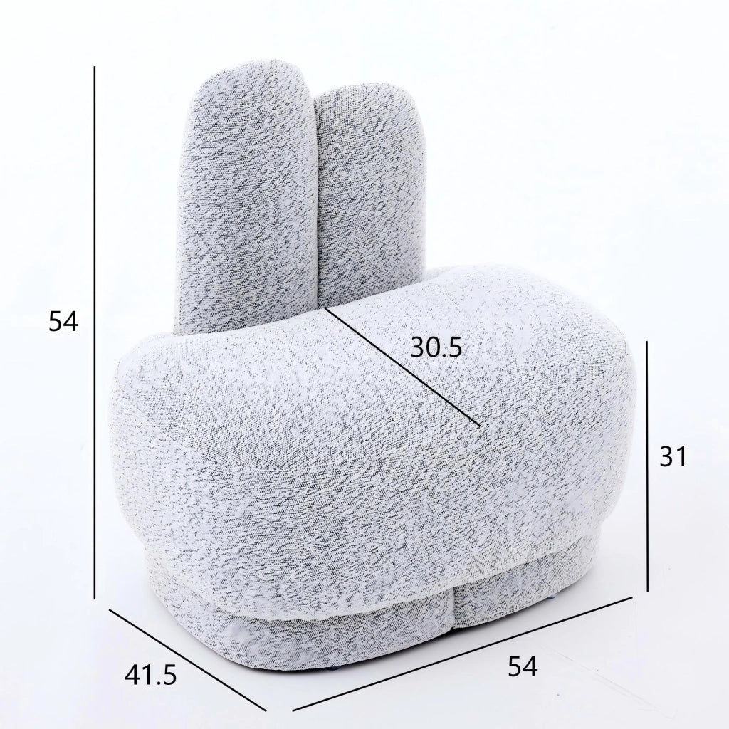 Pouf Orecchie da Coniglio ¨C MINIMAL ¨C Tessuto Imbottito