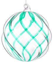 Sfera vetro Blend trasparente-verde D150