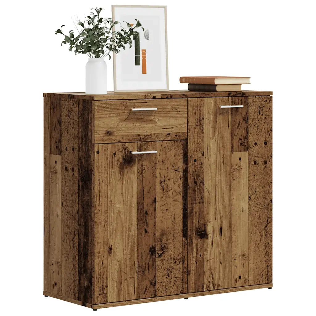 Credenza | Madia | Buffet da pranzo | Armadio da pranzo Legno Antico 80x36x75 cm in Truciolato