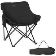 Sedia da camping pieghevole con borsa e tasca laterale ¨C Minimal ¨C Nero