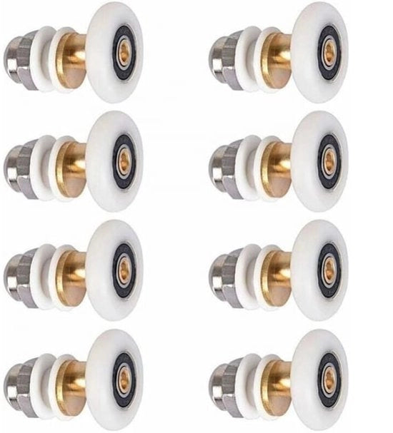 8 douchettape di sostituzione, ruotelle di sostituzione per porte doccia, adatte per ruotelle con diametro 25 mm