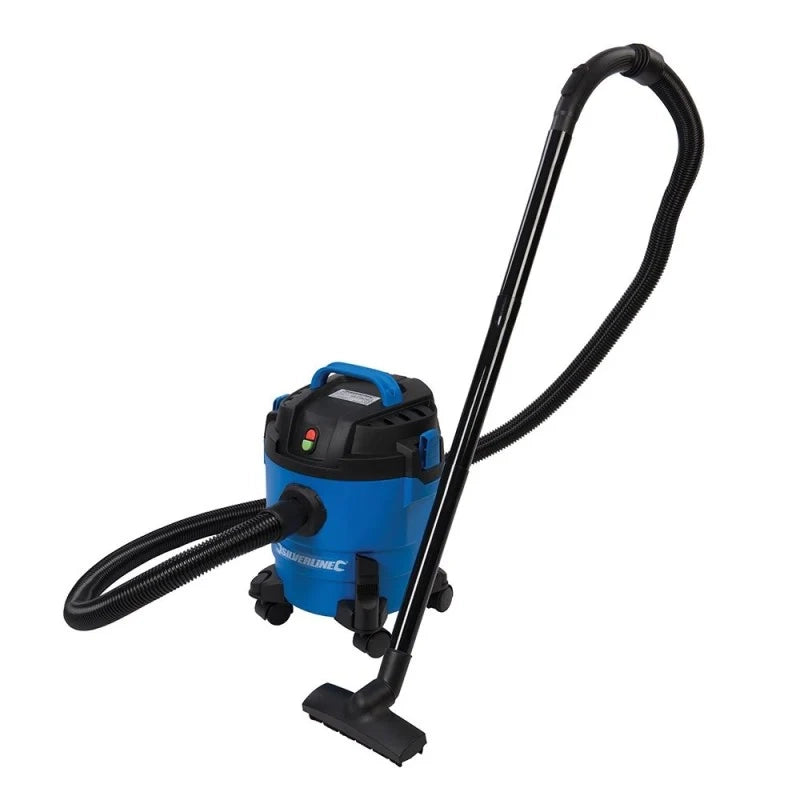 ASPIRAPOLVERE SECCO/UMIDO DA 1000 W - 10 LITRI COMPATTO E LEGGERO SILVERLINE