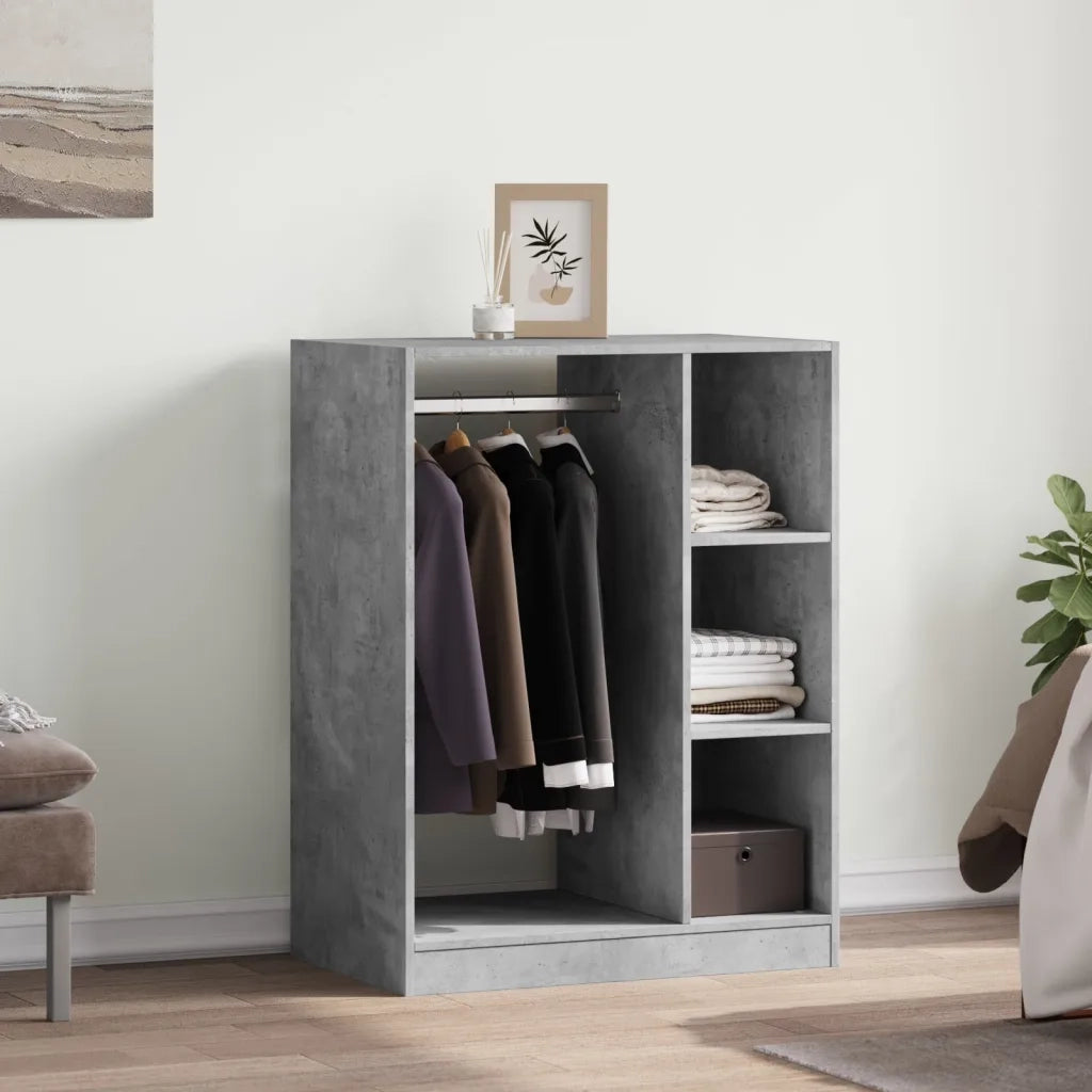 Armadio Grigio Cemento 77x48x102 cm in Legno Multistrato CFW4538448